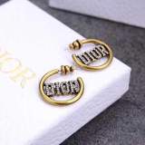 New Brass Swarovski Pearl Love Star Diamond Pearl Earrings Temperament Celebrity Earrings