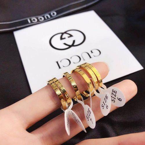 Ring Letter Ring Women's Ring Fashion Brass Material Ring