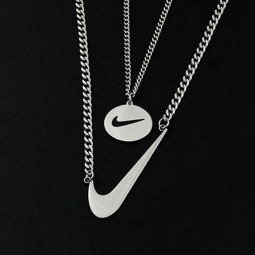 New Double Layer Necklace Ins Titanium Steel Hiphop Hook Necklace Fashion Street Cool Necklace