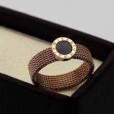 High Quality Quality Mesh Chain Black Roman Digital Personality Ring Does Not Fade