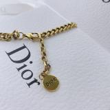 Classic Fashion  Alphabet Rhinestones Brass Neckalce Sweater Necklace Women's Necklace Jadior