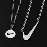 New Double Layer Necklace Ins Titanium Steel Hiphop Hook Necklace Fashion Street Cool Necklace