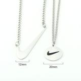 New Double Layer Necklace Ins Titanium Steel Hiphop Hook Necklace Fashion Street Cool Necklace