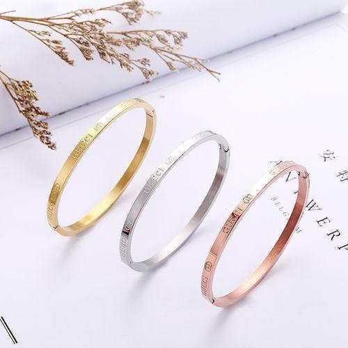 Rose Titanium Steel Bracelet With Non-fading Anti-allergic Bracelet Jewelry