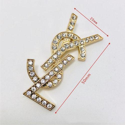 Letter Brooch Fashion Diamond Brooch Pin Diamond Jewelry
