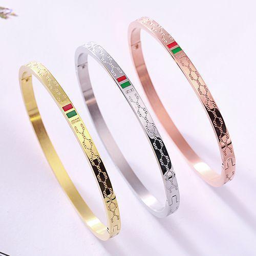 Classic Version Of Titanium Bracelet Women's Clasp Rose Gold Bracelet