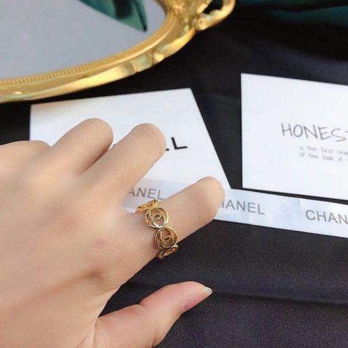 Open Ring Letter Ring Women's Ring Fashion Brass Material Ring