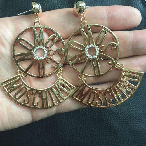 Big Hoop Earring Femme Baby Letter Circle Punk Jewelry