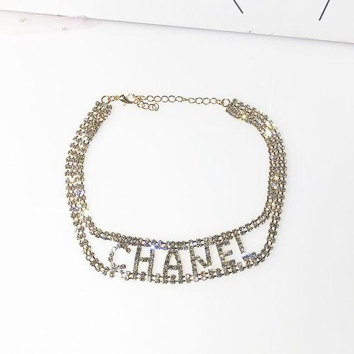 New Sleek Minimalist Diamond Necklace Bracelet
