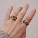 Open Ring Letter Ring Women's Ring Fashion Letter D Brass Material Ring