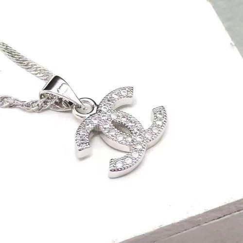 Women's Fashion Zircon White Copper Necklace