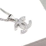 Women's Fashion Zircon White Copper Necklace