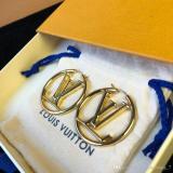 Women Classic Earrings Fashion  High-quality JewelryLetter Brass Casting Gold Plating Vacuum Fine