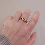 Open Ring Letter Ring Women's Ring Fashion Letter D Brass Material Ring