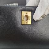 Replica Lambskin Quilted Medium 19 Flap Black High Quality Without Box Copy Bag