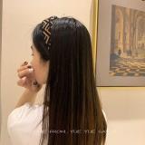 Fashion Headband Suede Headband Double F Pattern Hair Ornament