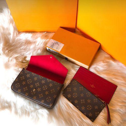 New Old Flower Three-piece Three-in-one Envelope Bag Shoulder Slung Chain Women's Bag