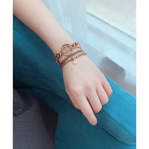 Fashion New 3 Layers Retro Bracelet Necklace
