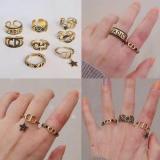 Open Ring Letter Ring Women's Ring Fashion Letter D Brass Material Ring