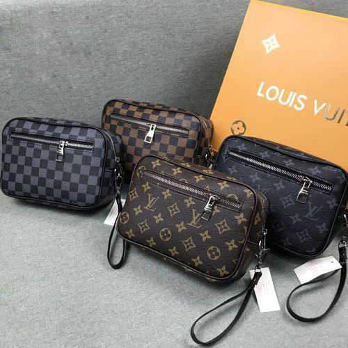 Zipper Clutch Bags Male Small Square Bag Men Wash Storage Bag