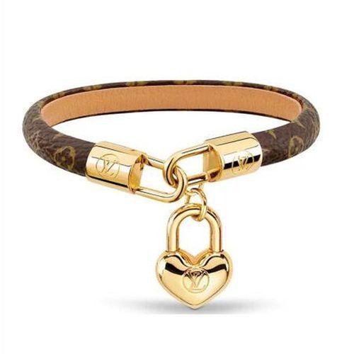 Ladies Bracelet CRAZY IN LOCK Old Flower Heart-shaped Pendant Bracelet