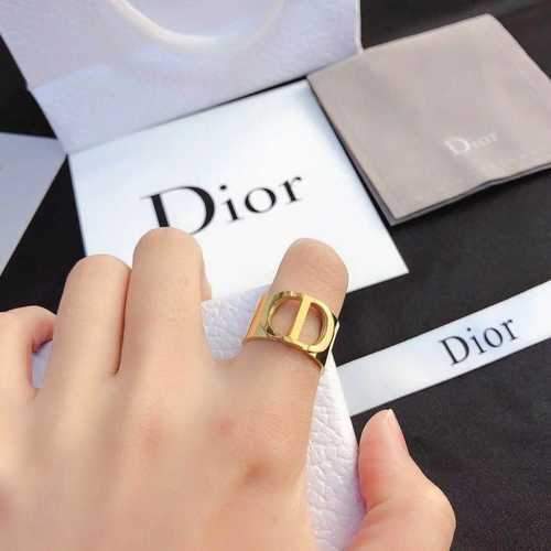 Open Ring Letter Ring Women's Ring Fashion Letter Brass Material Ring