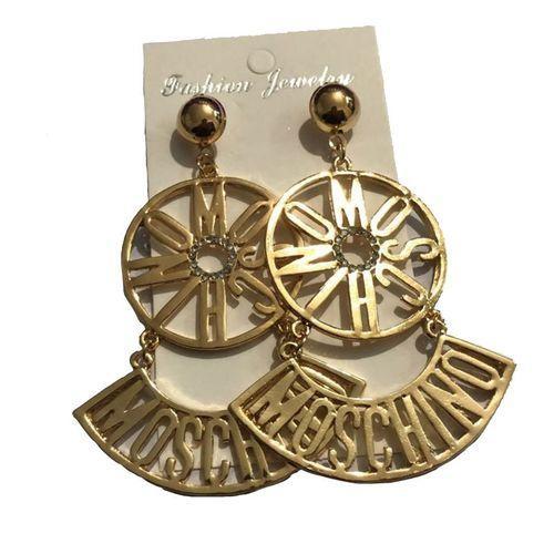 Big Hoop Earring Femme Baby Letter Circle Punk Jewelry