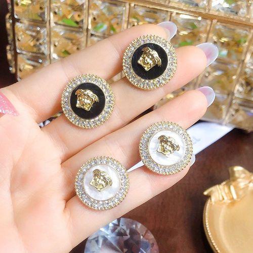 Fashion Personality Geometric Circle Beauty Head Shape Ladies Temperament Earrings