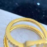 Open Ring Letter Ring Women's Ring Fashion Brass Material Ring
