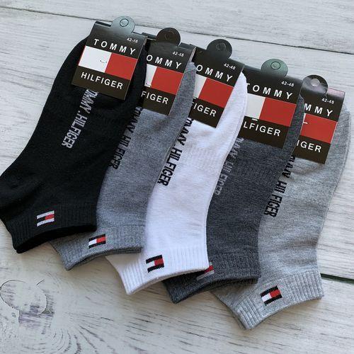 5 PAIRS Hilfiger High Quality 5 Pairs Of Fashionable Men' Socks Delivery Fast Cotton Luxury