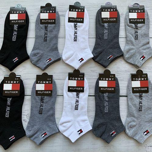 5 PAIRS Hilfiger High Quality 5 Pairs Of Fashionable Men' Socks Delivery Fast Cotton Luxury
