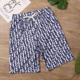 Blue Letter  Watermark Printing Men's Shorts Water Sports Beach Shorts
