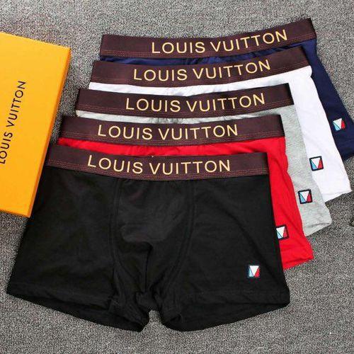 3Pcs/Lot Without BOX Men's Soft Boxer Briefs Louis Vuitton Shorts Sexy Breathable Underwear