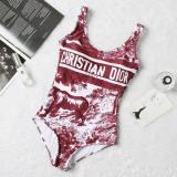 Summer Fashion Style Bikini European And American Seaside Vacation Swimwear Ladies Letter Print