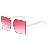 New Style Metal Hollow Out Retro Large Frame Sunglasses Personalized Anti Glare Sunglasses
