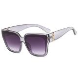 New Glasses Large Frame Net Red Women Sunglasses Fashion Square Frame Eyewear Sunglass