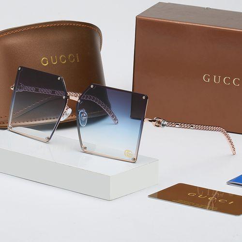 New Style Metal Hollow Out Retro Large Frame Sunglasses Personalized Anti Glare Sunglasses