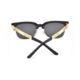 Women Men Sun Glasses Luxury Brand  Round Retro Male UV400 Mirror Clear Lens