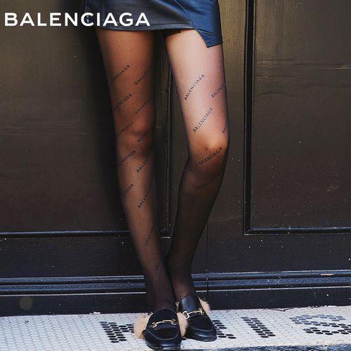 Tide Black Printed Letter Socks Women Fashion Sexy Ultra-thin Jacquard Bottoming