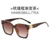 New Double B Fashion Square Frame Sunglasses Retro Net Red Street Shot Sunglasses Women Anti-UV