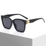 New Double B Fashion Square Frame Sunglasses Retro Net Red Street Shot Sunglasses Women Anti-UV