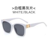 New Double B Fashion Square Frame Sunglasses Retro Net Red Street Shot Sunglasses Women Anti-UV