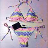 Women's Swimsuit Split Gradient Lace Sexy Triangle Bikini Multicolor