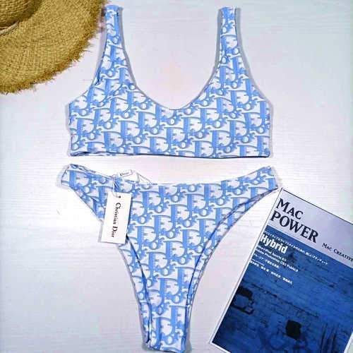 New Split Bikini Swimsuit Ladies Swimsuit Bikini Vest Style Nude Sexy Ladies Letter Print