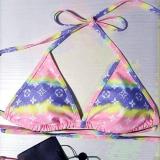 Women's Swimsuit Split Gradient Lace Sexy Triangle Bikini Multicolor