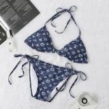 Fashion High Waist Bikini Set Bandeau Swimsuit Sexy Bikini Women Swimwear Two-pieces