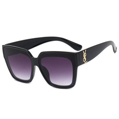 New Glasses Large Frame Net Red Women Sunglasses Fashion Square Frame Eyewear Sunglass