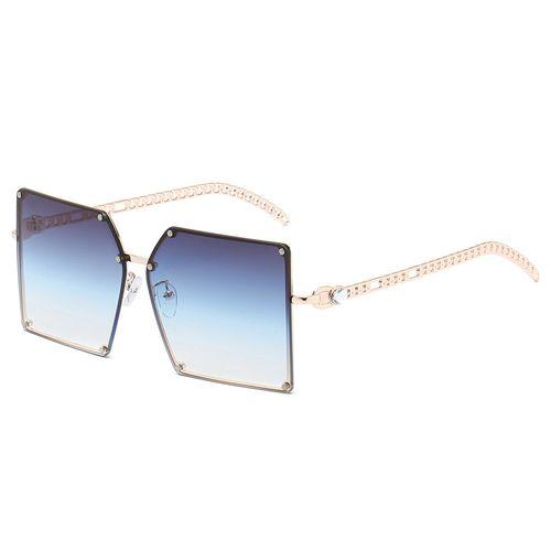 New Style Metal Hollow Out Retro Large Frame Sunglasses Personalized Anti Glare Sunglasses