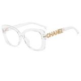 Retro Vintage Women Glasses Frame Eyewear Frames Prescription Circle Glasses Luxury Diamond-studded