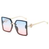 New Fashion Sunglasses European And American Fashion Women's Large Frame Exquisite Anti Glare